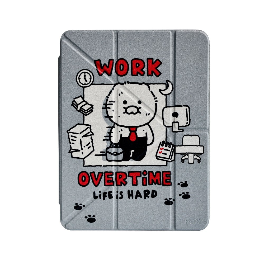 FOX x KAKAO Friends เคส iPad Air4/5/6/7/8 11 2026 Y Model life is Hard Gray