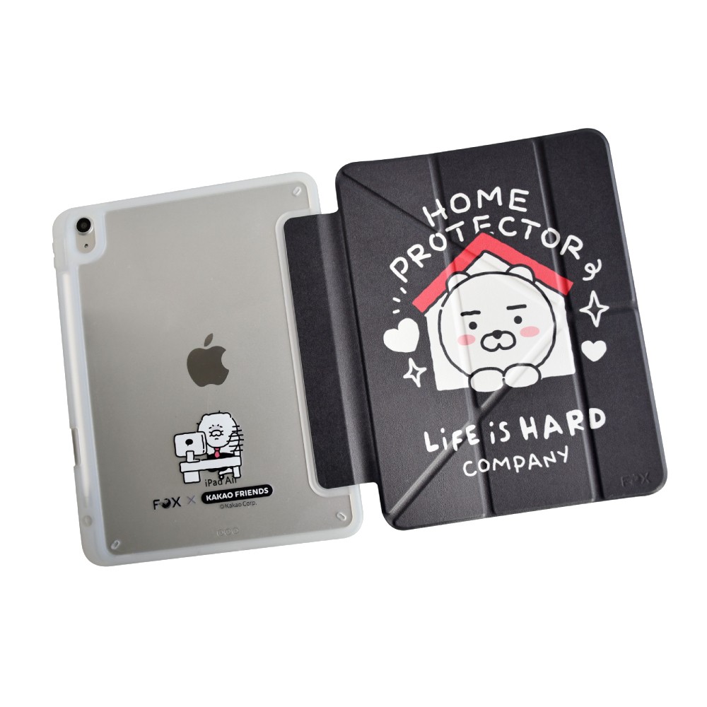 FOX x KAKAO Friends เคส iPad Gen 10th/11th 2025 Y Model life is Hard Black