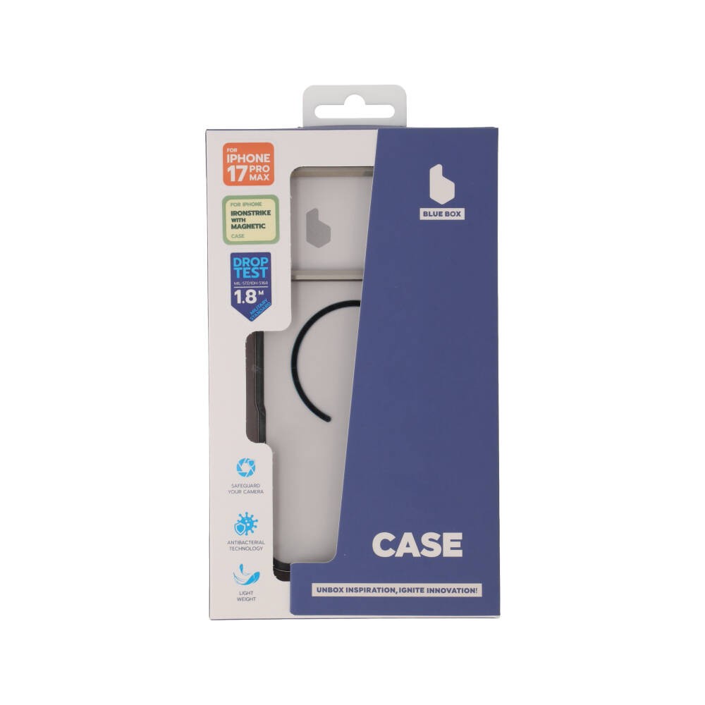 เคส Blue Box iPhone 17Pro Max IronStrike with magnetic Silver
