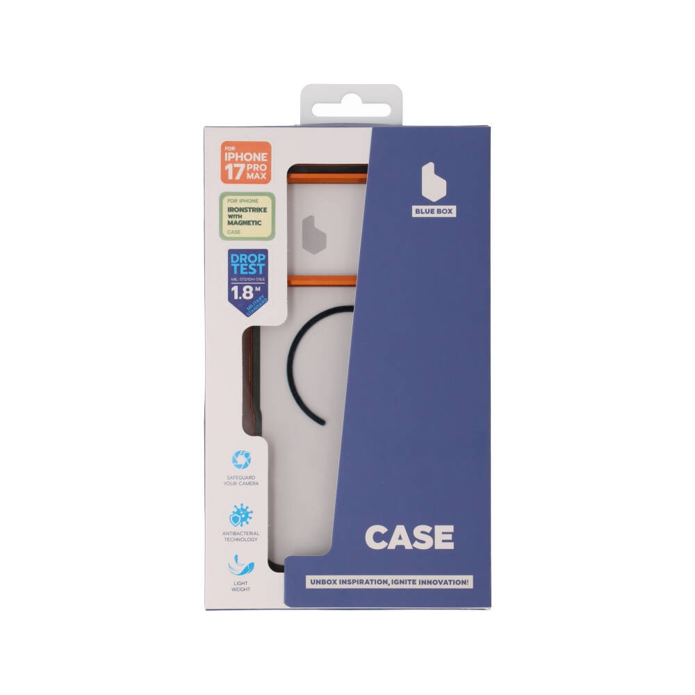 เคส Blue Box iPhone 17Pro Max IronStrike with magnetic Orange