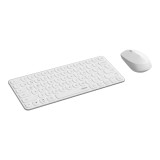 เมาส์และคีย์บอร์ด Rapoo Wireless Mouse + Keyboard 9010M Multi-mode White