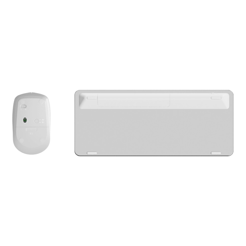เมาส์และคีย์บอร์ด Rapoo Wireless Mouse + Keyboard 9010M Multi-mode White