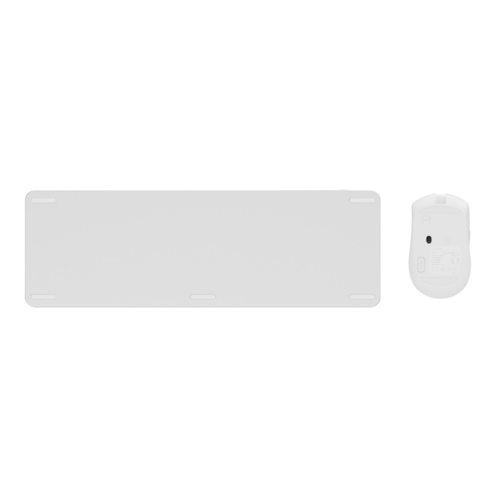 เมาส์และคีย์บอร์ด Rapoo Wireless Mouse + Keyboard 9350S Multi-mode White
