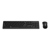 เมาส์และคีย์บอร์ด Rapoo Wireless Mouse + Keyboard X2100 Silent Optical Combo Black