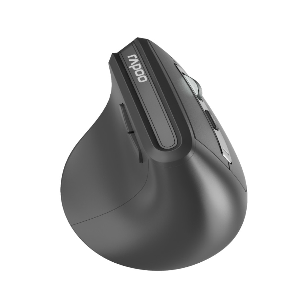 เมาส์ไร้สาย Rapoo EV310M Multi-mode Vertical Black