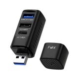 FOX PocketHub USB-A 3-Port Hub 10Gbps (G-H719)