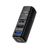 FOX PocketHub USB-A 3-Port Hub 10Gbps (G-H719) Black
