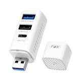 FOX PocketHub USB-A 3-Port Hub 10Gbps (G-H719) White