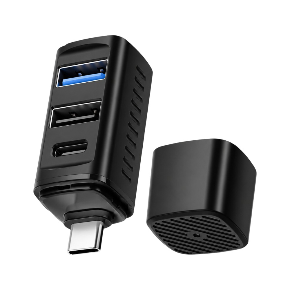 FOX PocketHub USB-C 3-Port Hub 10Gbps (G-TH715AB) Black