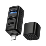 FOX PocketHub USB-C 3-Port Hub 10Gbps (G-TH715AB) Black