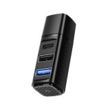 FOX PocketHub USB-C 3-Port Hub 10Gbps (G-TH715AB) Black