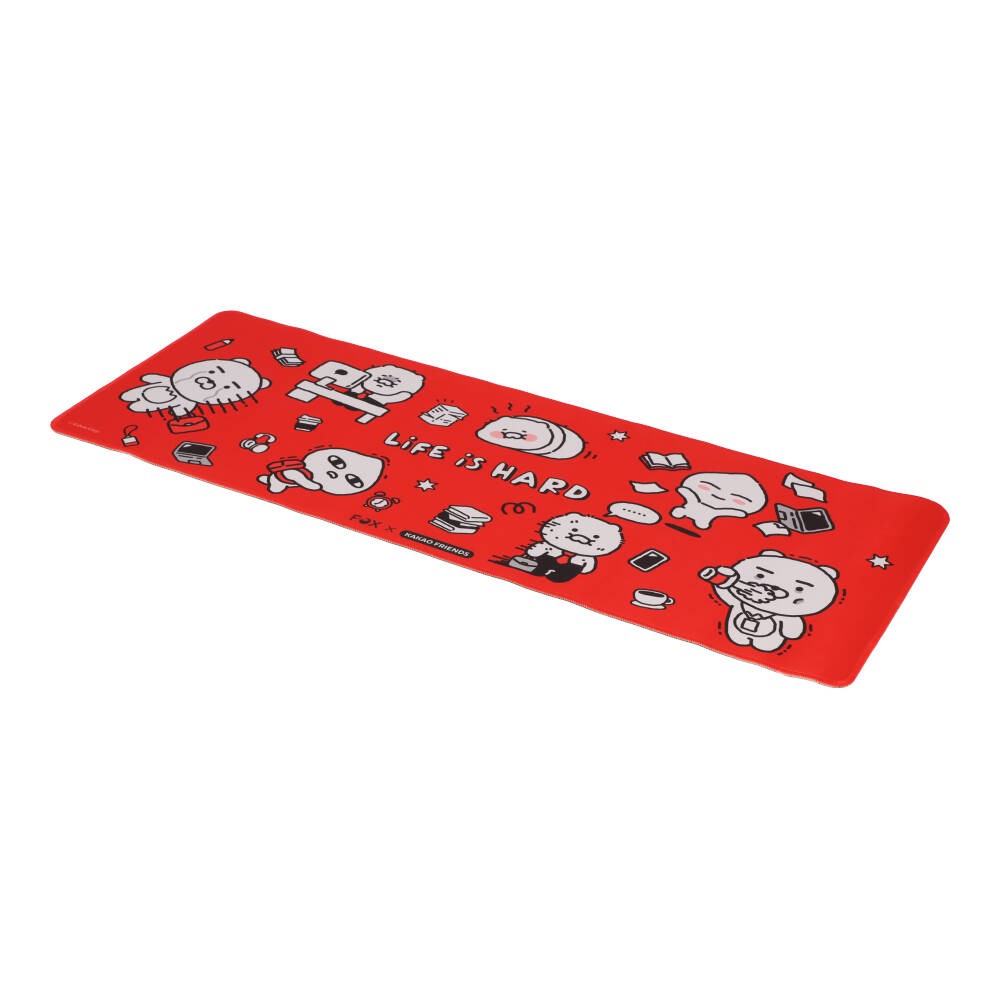 FOX x KAKAO แผ่นรองเมาส์ Desk Mat Life is Hard Red