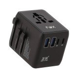 หัวแปลงปลั๊กไฟ FOX Universal Travel Adapter 20W Black