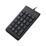 คีย์บอร์ดตัวเลข Rapoo Wired Numeric K10 Black