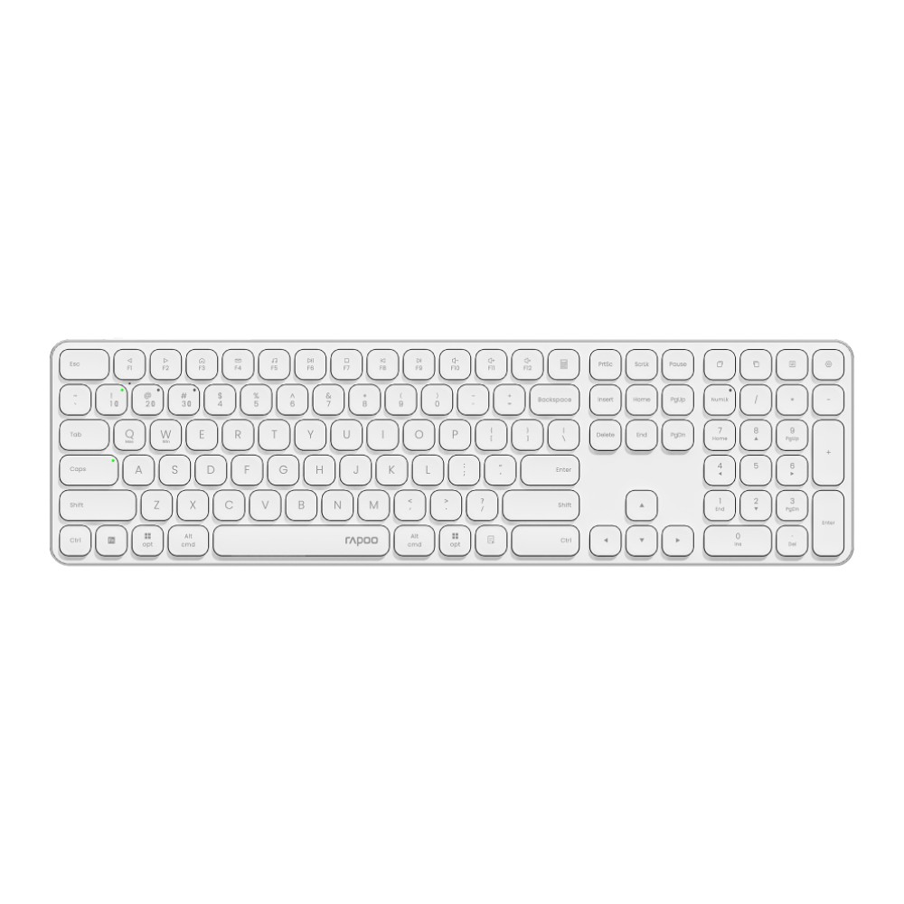 คีย์บอร์ดไร้สาย Rapoo E9550L Multi-mode White