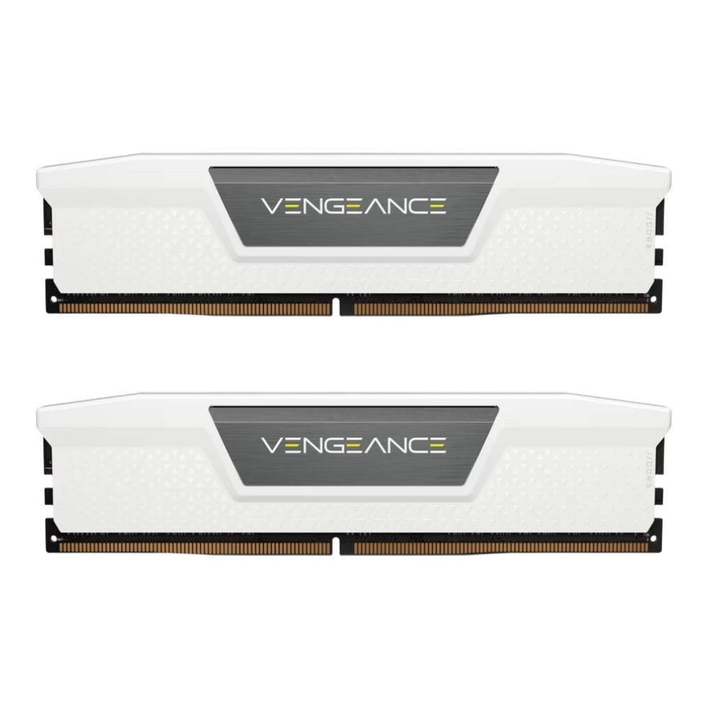 แรมพีซี CORSAIR VENGEANCE 32GB(2x16GB) DDR5 6000MHz CL36 White AMD EXPO & Intel XMP (CMK32GX5M2E6000Z36W)