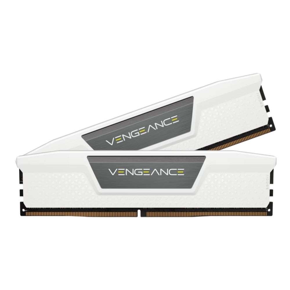 แรมพีซี CORSAIR VENGEANCE 32GB(2x16GB) DDR5 6000MHz CL36 White AMD EXPO & Intel XMP (CMK32GX5M2E6000Z36W)