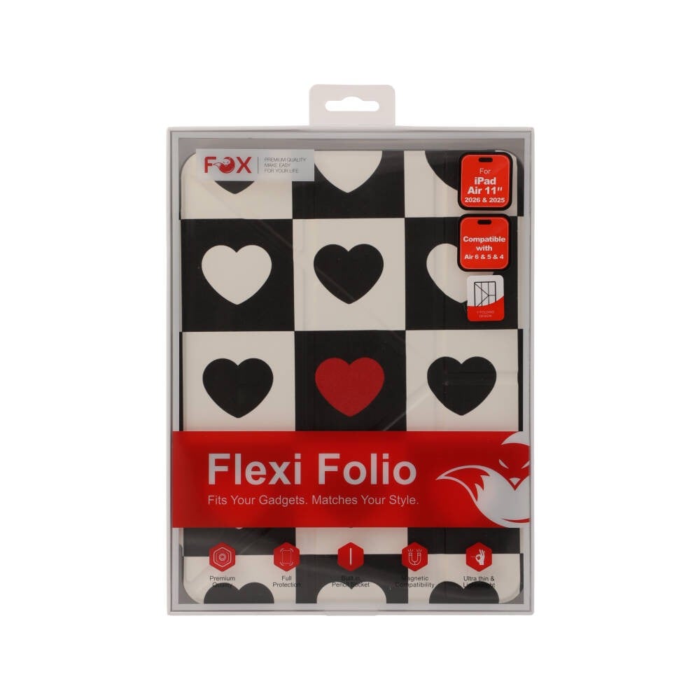 เคส FOX iPad Air4/5/6/7/8 11 2026 Y Model Love Mode Black