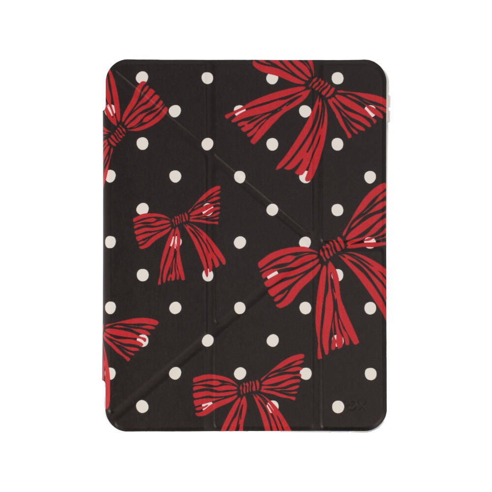 เคส FOX iPad Air4/5/6/7/8 11 2026 Y Model Red Bow Damage Black