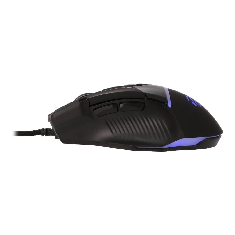 เมาส์เกมมิ่ง TECHPRO Gaming Wire Mouse 8D RGB G208 Black