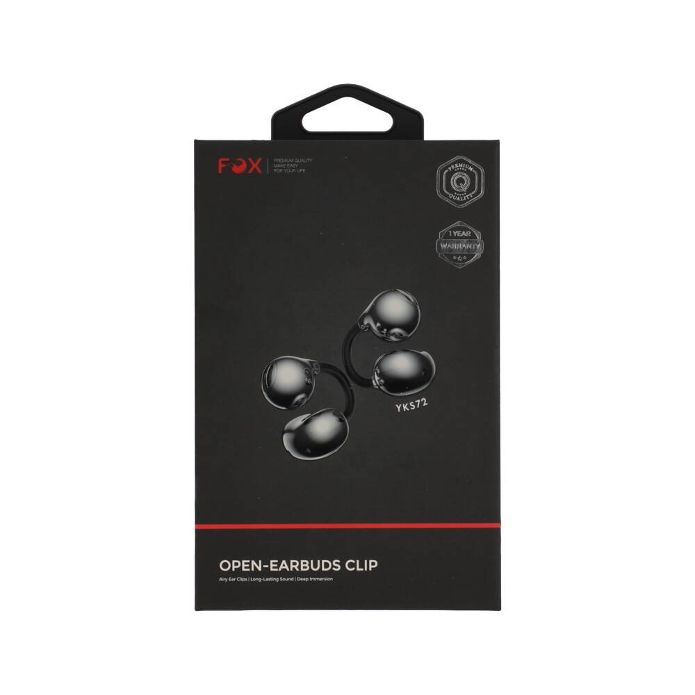 หูฟัง FOX TWS Open-Earbuds Clip (YKS72) Black
