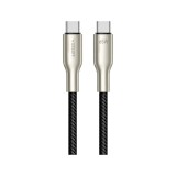 สายชาร์จ VEGER USB-C to USB-C Braided 65W DATA 1.2M Black (VU-CC22)