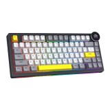 คีย์บอร์ดเกมมิ่ง Ajazz Gaming AK820V2 LCD Starry Night White Peach Switch