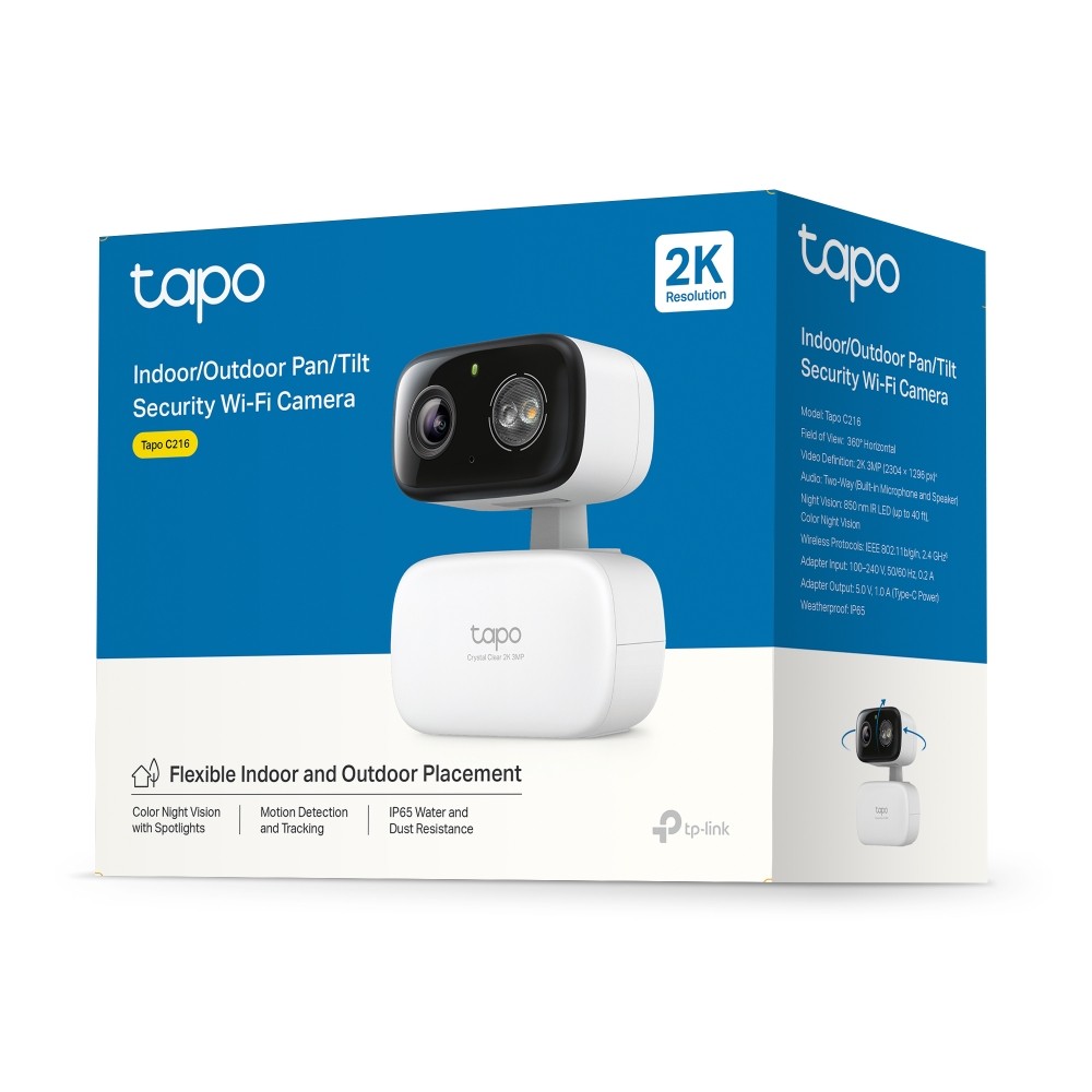 กล้องวงจรปิด TP-Link Tapo C216 Indoor/Outdoor Home Security Wi-Fi Camera 3MP