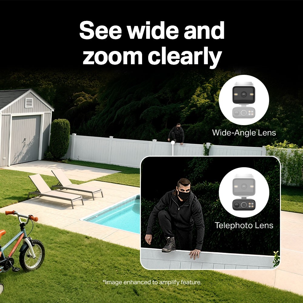 กล้องวงจรปิด TP-Link Tapo C645D KIT Solar-Powered Dual-Lens Pan/Tilt Security Camera Kit