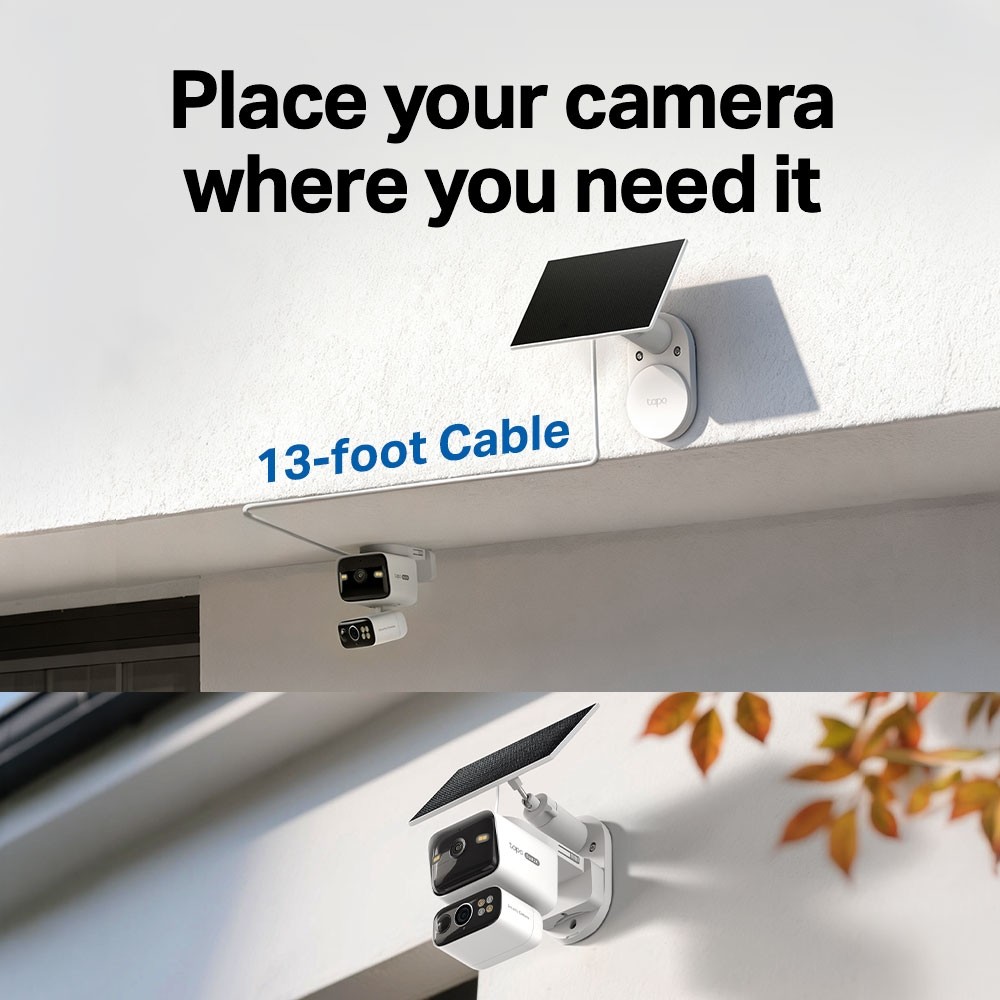 กล้องวงจรปิด TP-Link Tapo C645D KIT Solar-Powered Dual-Lens Pan/Tilt Security Camera Kit