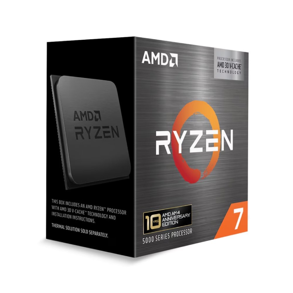ซีพียู AMD Ryzen 7 5800X3D 3.40GHz 8C/16T AM4 (10th Anniversary Edition)