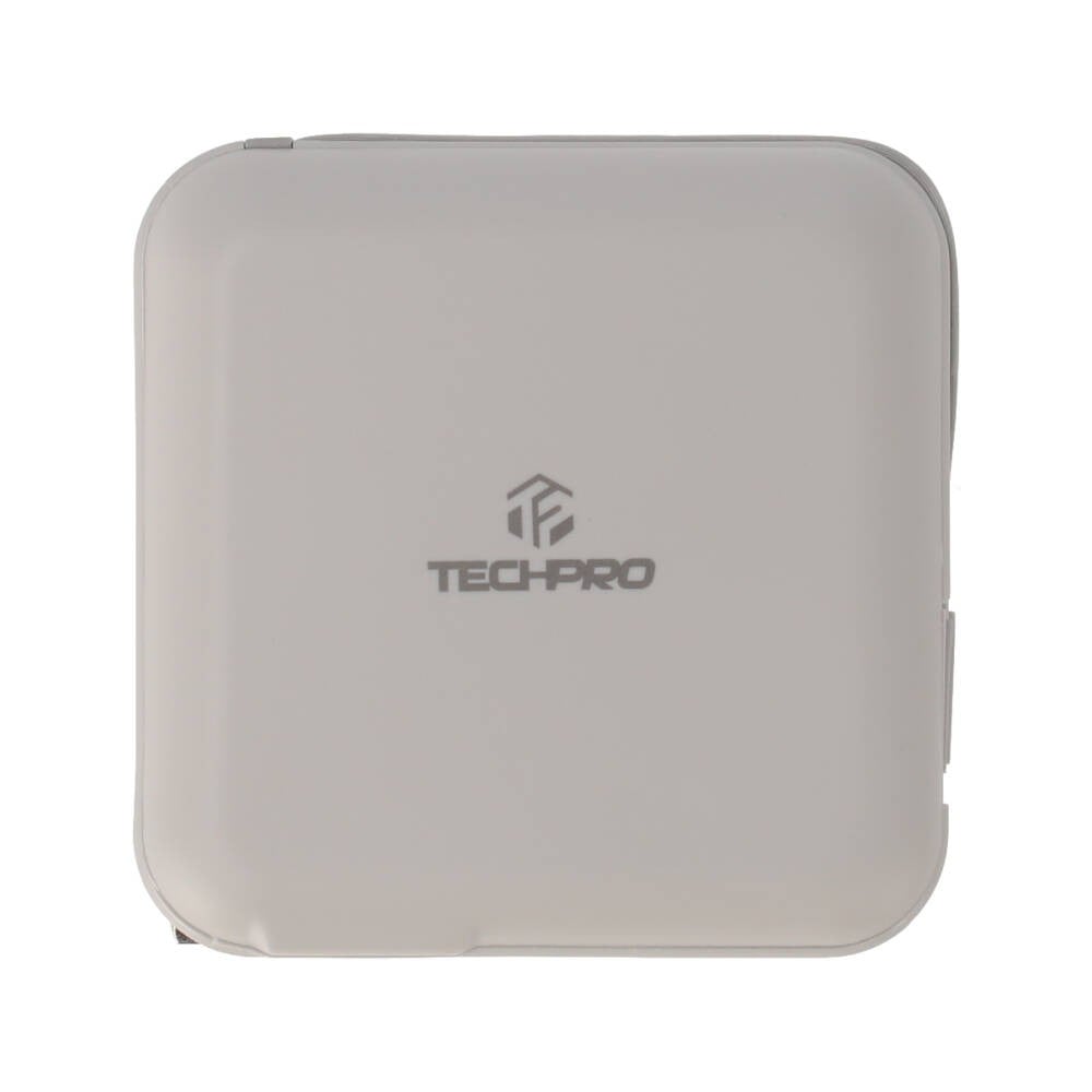 พาวเวอร์แบงค์ TECHPRO 15,000 mAh Built-in Cable BC19 N (CCC) Titanium Gray
