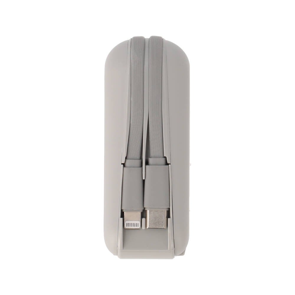 พาวเวอร์แบงค์ TECHPRO 15,000 mAh Built-in Cable BC19 N (CCC) Titanium Gray