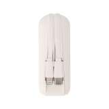 พาวเวอร์แบงค์ TECHPRO 15,000 mAh Built-in Cable BC19 N (CCC) White