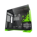 เคสคอมพิวเตอร์ GEOMETRIC FUTURE Model3 Black/Green (GF-CGC-MODEL3KGN)
