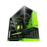เคสคอมพิวเตอร์ GEOMETRIC FUTURE Model3 Black/Green (GF-CGC-MODEL3KGN)
