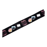 QPLUS x KAKAO Friends สายคล้องโทรศัพท์ Fluffy Ribbon Club Crossbody Strap Black