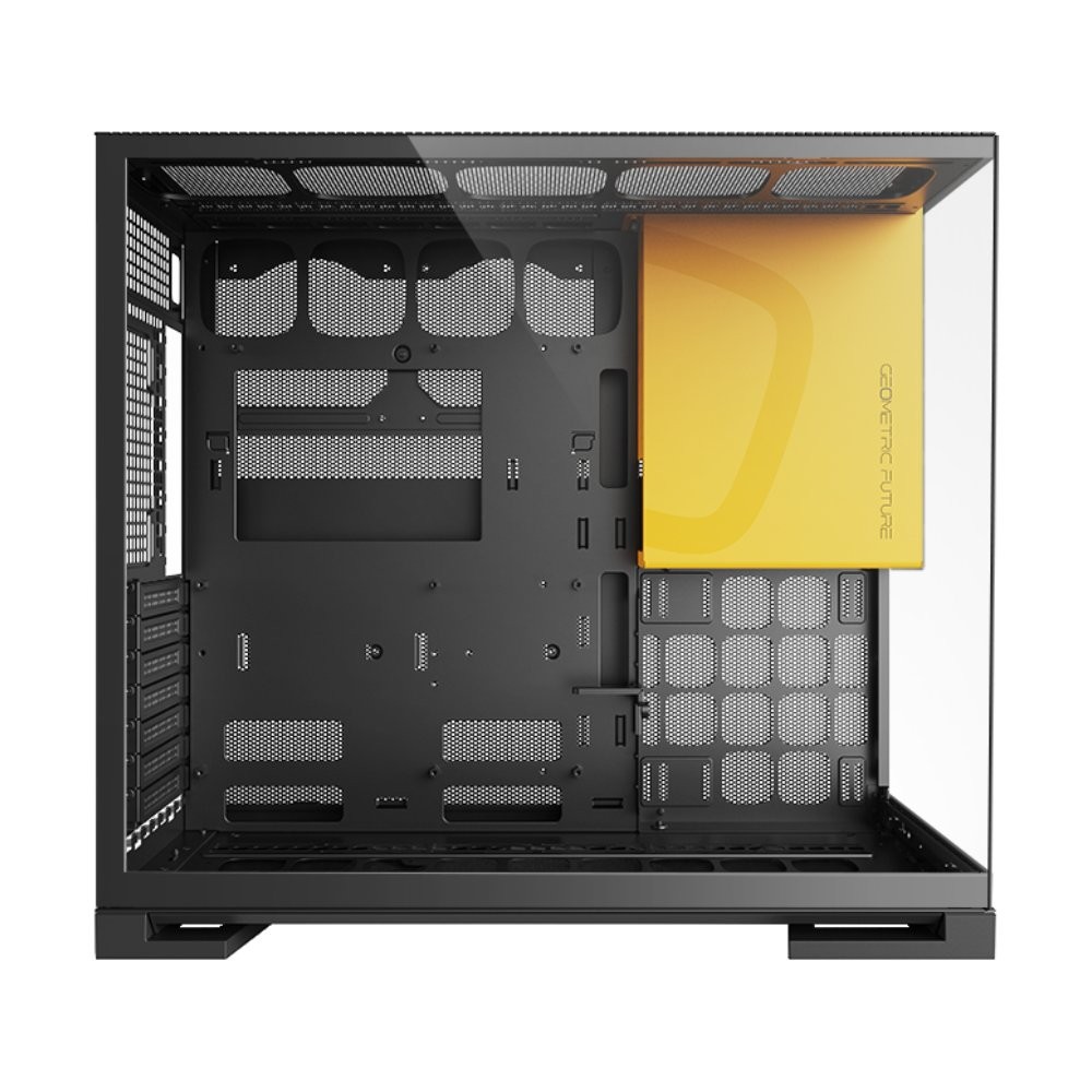 เคสคอมพิวเตอร์ GEOMETRIC FUTURE Model5 Black/Yellow (GF-CGC-MODEL5KY)