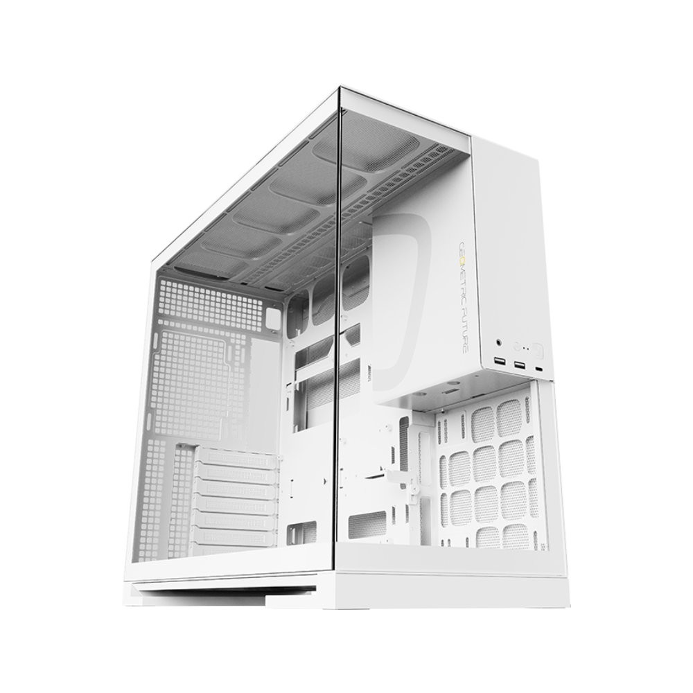 เคสคอมพิวเตอร์ GEOMETRIC FUTURE Model5 White (GF-CGC-MODEL5W)