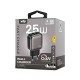 อะแดปเตอร์ WHY Wall USB Charger 1 USB-A / 1 USB-C (PD25W) Gray (WC-3442)