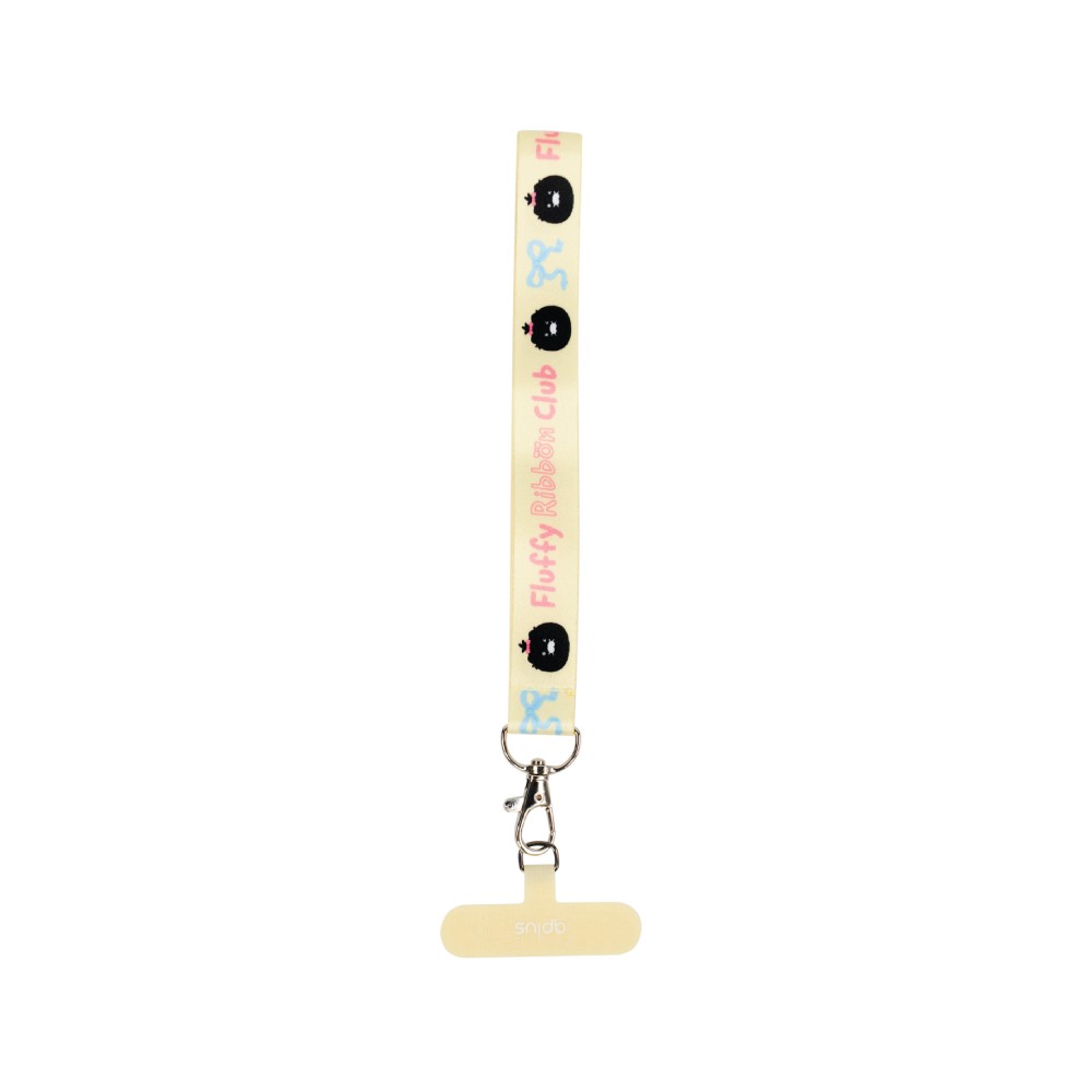 QPLUS x KAKAO Friends สายคล้องโทรศัพท์ Fluffy Ribbon Hand Strap Yellow