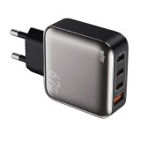 อะแดปเตอร์ WHY Wall USB Charger 1 USB-A / 3 USB-C (PD67W) Gray (WC-3464)