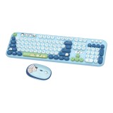 เมาส์และคีย์บอร์ด MOFii SILLY CAT FULL SIZE BLUE (TH/EN)