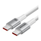 สายชาร์จ VENTION USB-C to USB-C Cable DATA 100W 1.5M White (TSGWG)