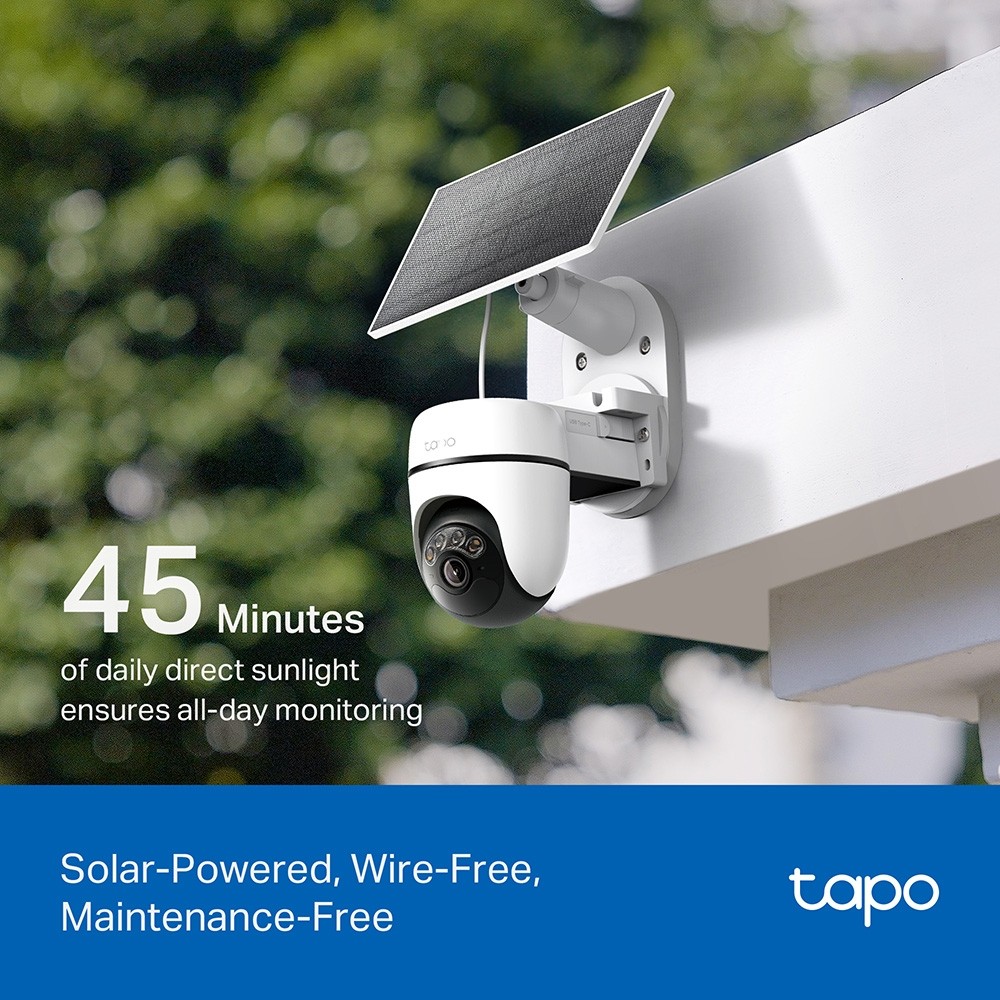กล้องวงจรปิด TP-Link Tapo C610 KIT Solar-Powered Pan/Tilt Security Camera Kit 3MP