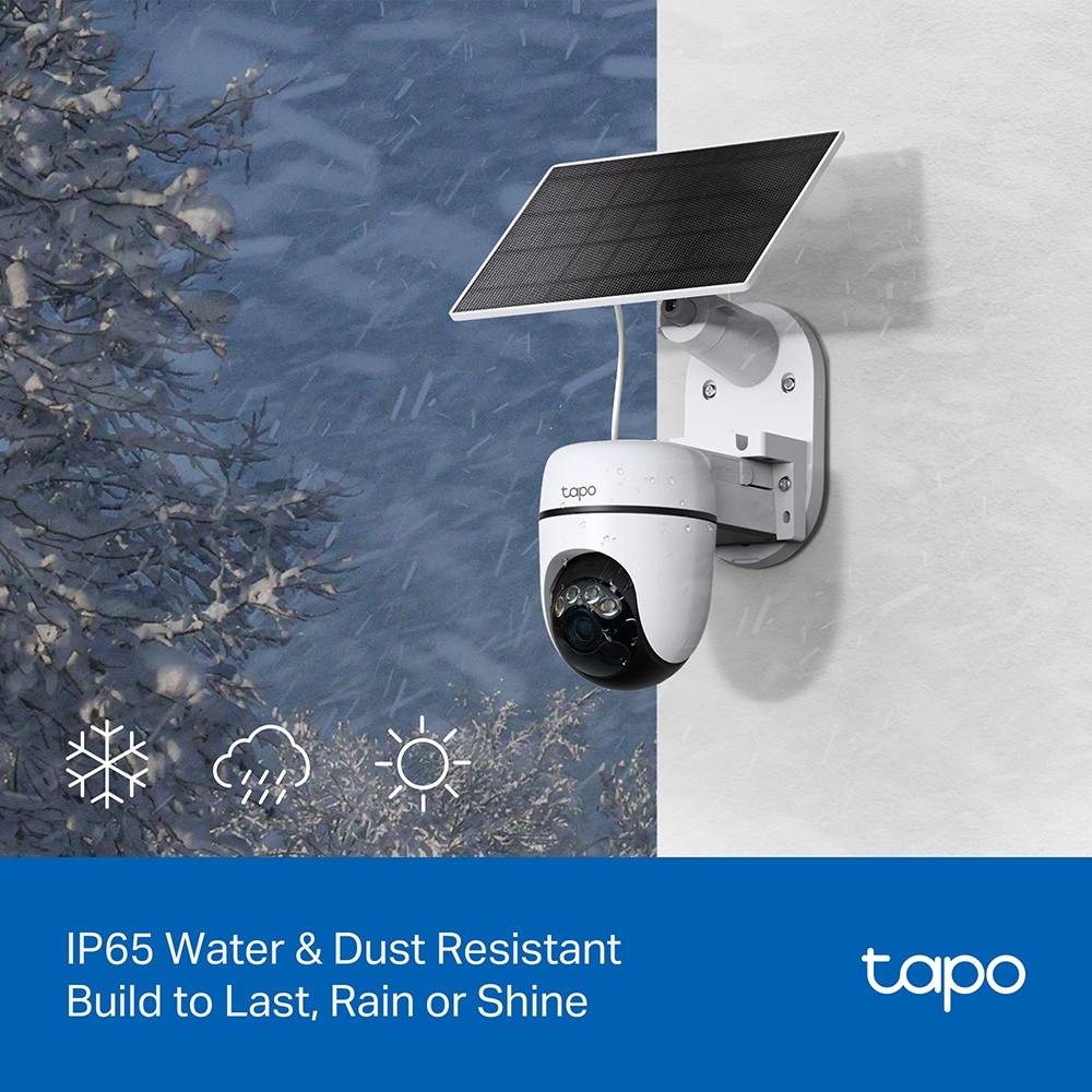 กล้องวงจรปิด TP-Link Tapo C610 KIT Solar-Powered Pan/Tilt Security Camera Kit 3MP