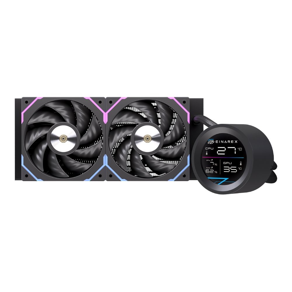 ชุดระบายความร้อนซีพียู EINAREX ORBIT 240 CPU Liquid Cooler Black (EXWC-OB-1240R-B)