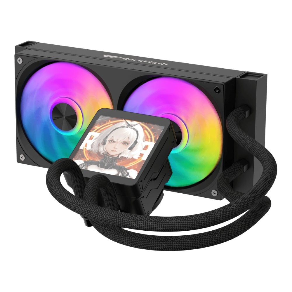 ชุดระบายความร้อนซีพียู DARKFLASH DV240S MAX CPU Liquid Cooler Black (DF-AIO-DV240SMAX-K)