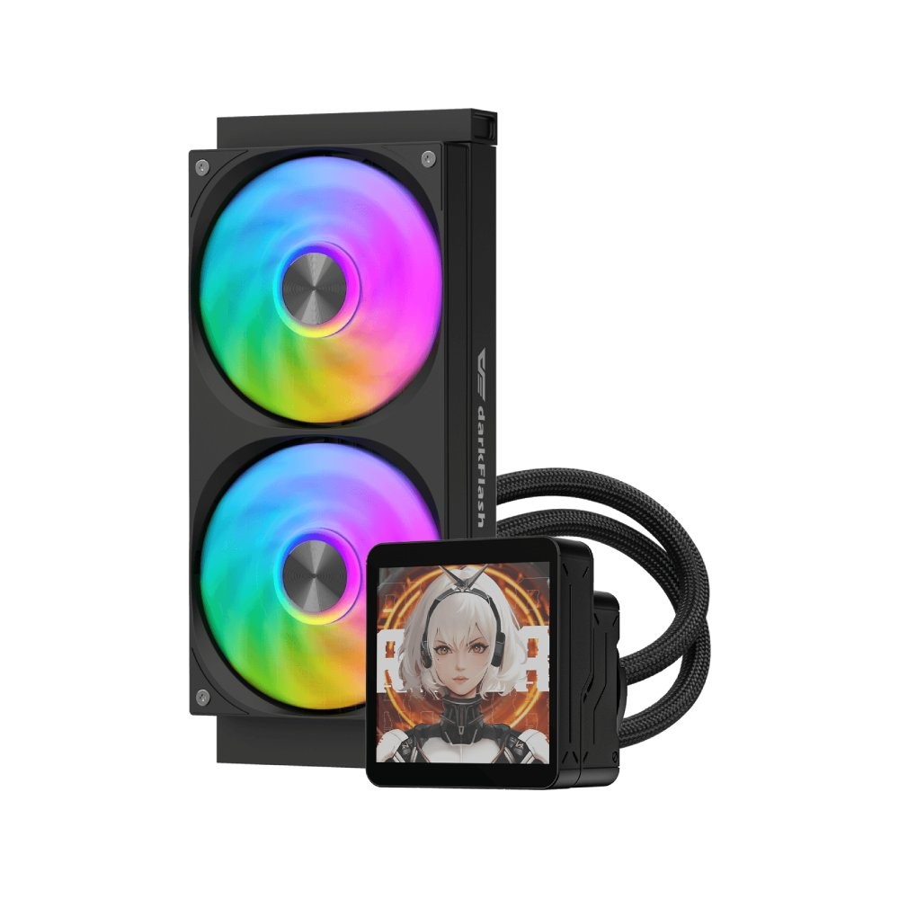 ชุดระบายความร้อนซีพียู DARKFLASH DV240S MAX CPU Liquid Cooler Black (DF-AIO-DV240SMAX-K)