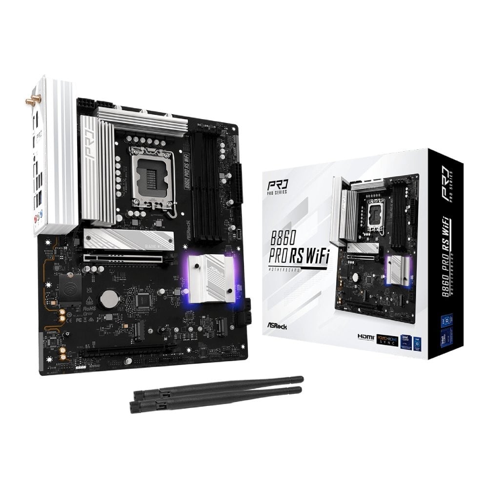 เมนบอร์ด ASROCK B860 Pro RS WiFi DDR5 LGA1851